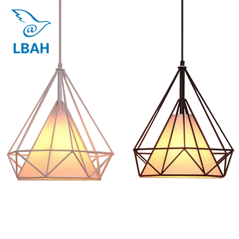 Подвесной светильник в виде птичьей клетки черно белый|pyramid light|birdcage pendant lightpendant