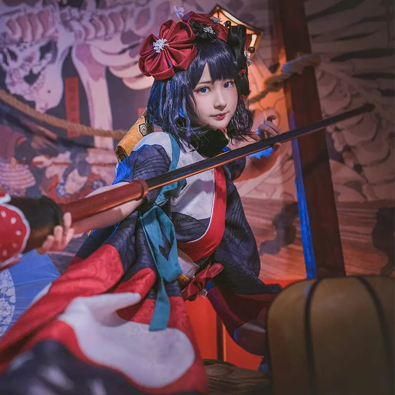 FGO Fate Grand Order Katsushika Hokusai I II кимоно юката платье униформа наряд аниме женские