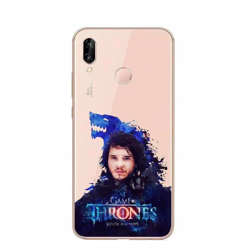 TPU Игра престолов Daenerys Dragon Jon Snow tyrion lannister мягкий чехол для huawei P20 Pro mate 20 Pro P30 Lite P20 P8 Lite P30Pro - Color: TPU