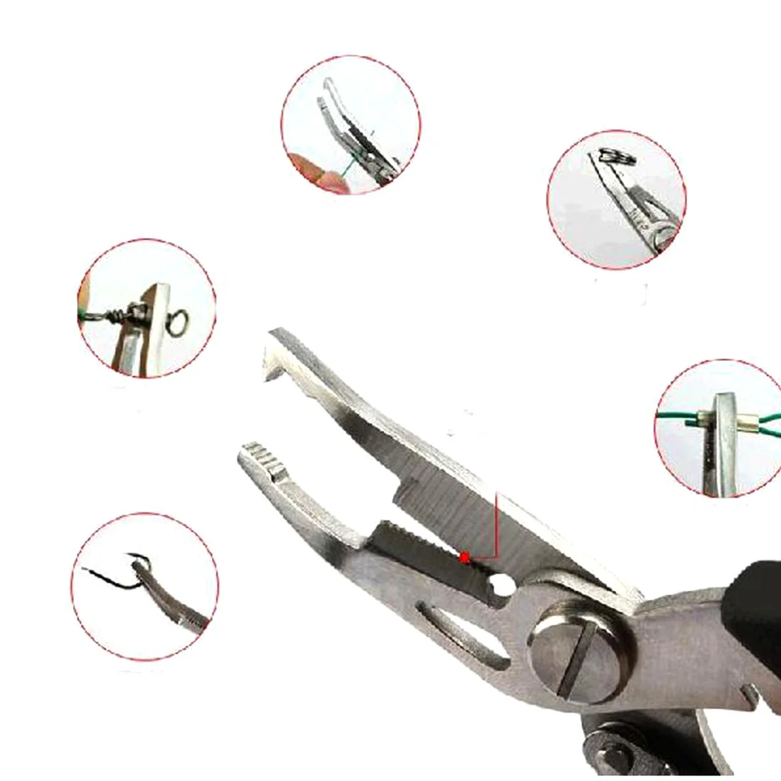 

1 pc Multifunctional Fishing Plier Steel Tackle Lure Hook Remover Line Cutter Scissors Carp Fishing Shears