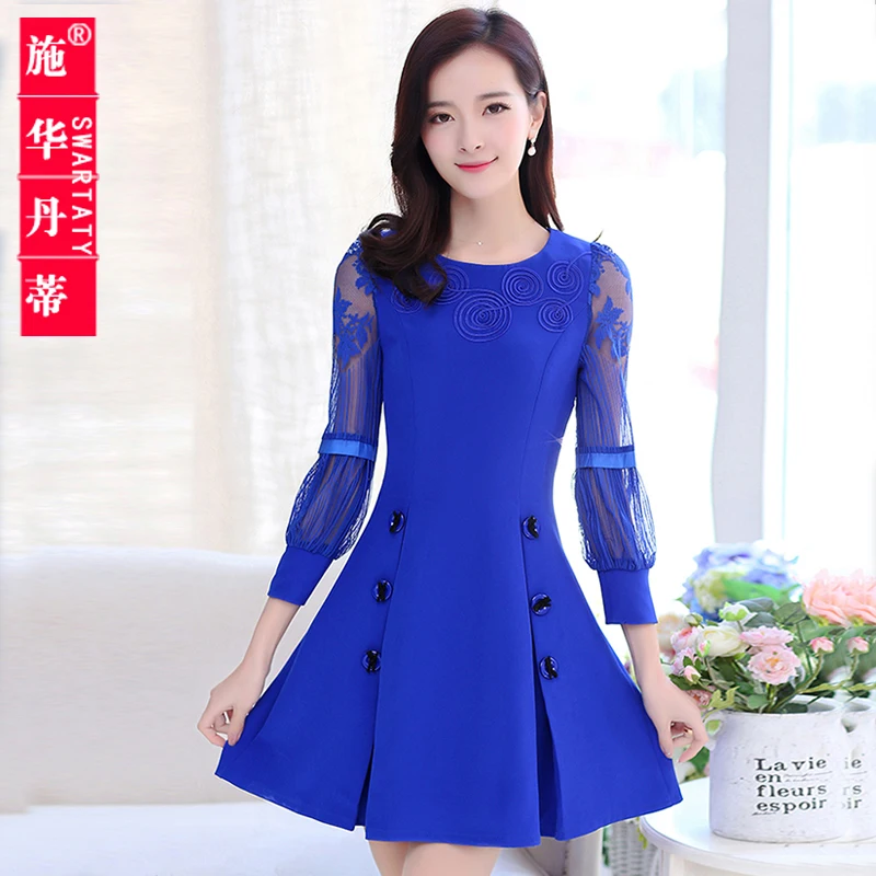 Новое весеннее модное кружевное платье и Универсальная Мода|dress lace|new fashionlace lace |