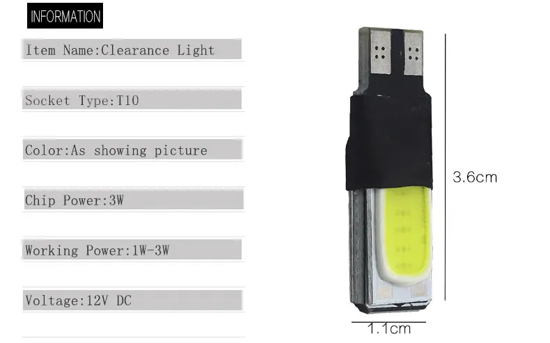 Высокая мощность t10 w5w led cob автомобильный led t10 5w5 12v t 10 синий белый автомобильный светильник противотуманная фара внутренний светильник w5w t10 canbus без ошибок