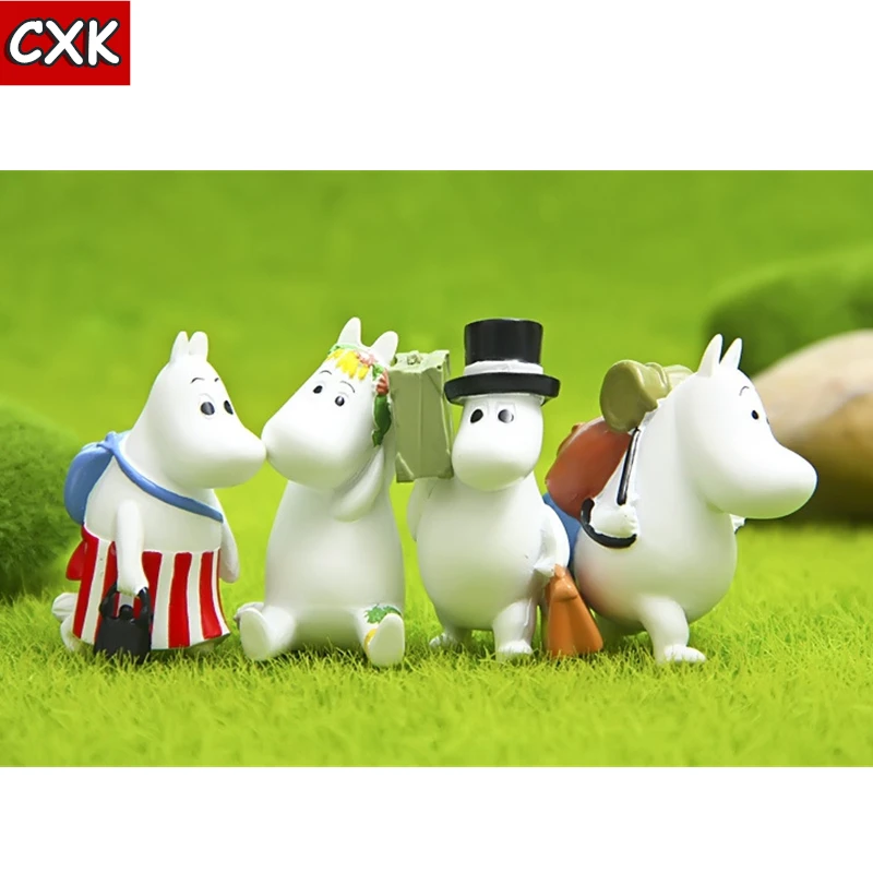 бегемот Высокое качество Бегемот семья подлинный Moomin кукла маленькая Толстая