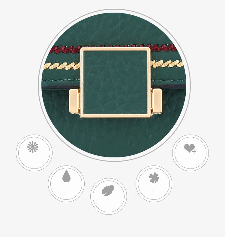 Luxury Brand Designer Card Holder Women Genuine Leather Small Wallet ID Credit Cards Case Leather Hasp Card Bag New INS Hot