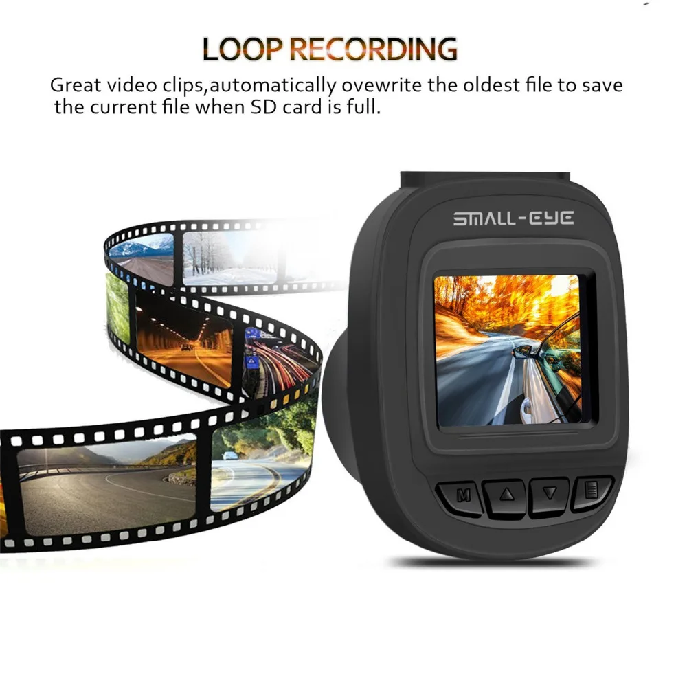 Маленький глаз 1 5 &quotЖК дисплей Dash Cam Loop Запись FHD 1080P Автомобильный dvr Novatek 150 96223