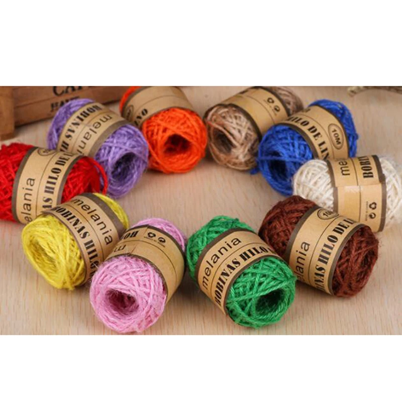 10 м/рулон пеньковый шпагат для фото стены Подарочная коробка ремесло