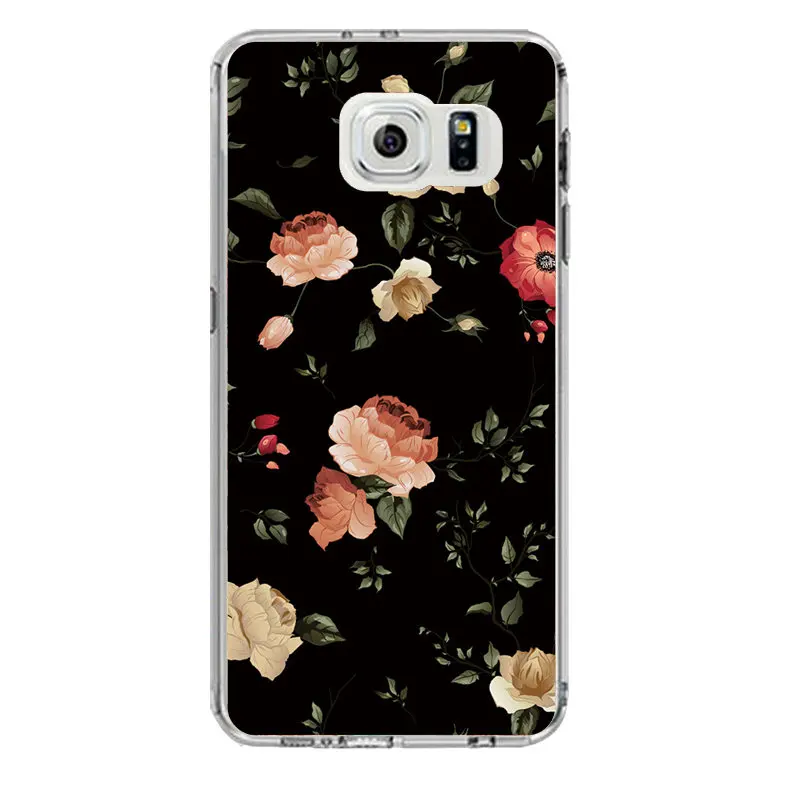 ТПУ мягкий чехол для телефона samsung S8 s6 s7 edge s4 s5 s3 C5 C9 note3 note4 note5 с красочным