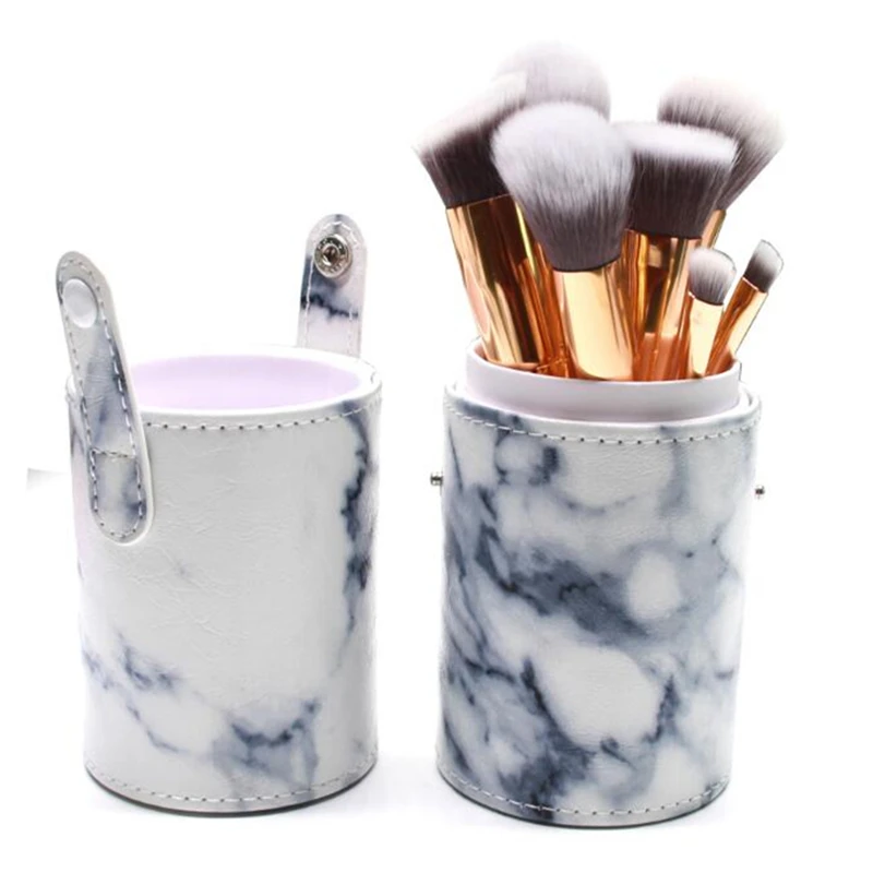 

High quality Brand Women Marbling Makeup Brush set High Quality Soft Taklon Hair Professional Makeup Artist Tool Brush Kit