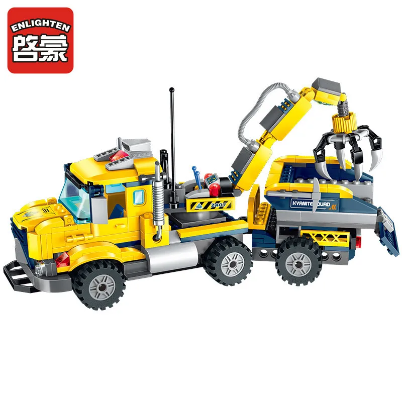 309pcs Crystal Collector 2407 Mining Vehicle Intelligence Enlightenment Development Compatible Building Block Children Toy Gifts | Игрушки и