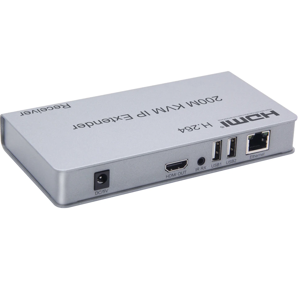 HDMI KVM IP удлинитель 200 м CAT5E/6/7 сигнала Поддержка мыши/клавиатуры ИК пульт