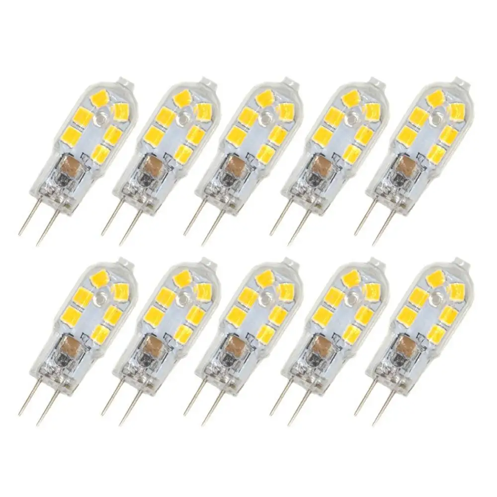 

Beeforo G4 LED Bulb 2835 12led 20W Halogen Bulb Equivalent, DC 12 Volt, Warm White /White 3000K,6000k 360 Degree (10pack)