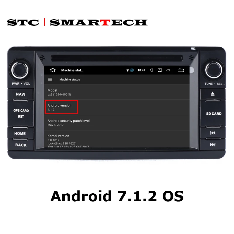 SMARTECH 2 Din Android 7.1.2 OS автомобильный аудио CD DVD радио плеер gps навигация для MITSUBISHI Outlander