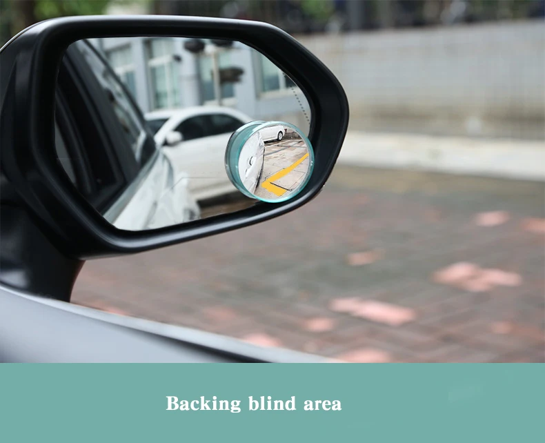 Пара HD 360 градусов широкоугольное регулируемое автомобильное выпуклое зеркало заднего вида авто зеркало заднего вида автомобиля слепые пятна без оправы зеркала