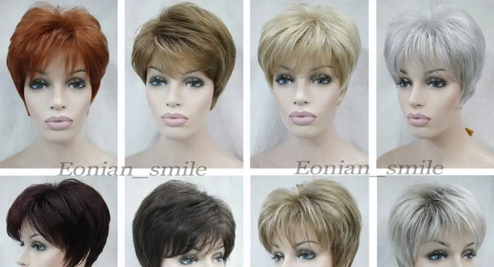 Parrucca парик (11 цвета) Короткий Прямой Женщин Женский Леди Волос Полный Парик/Парик