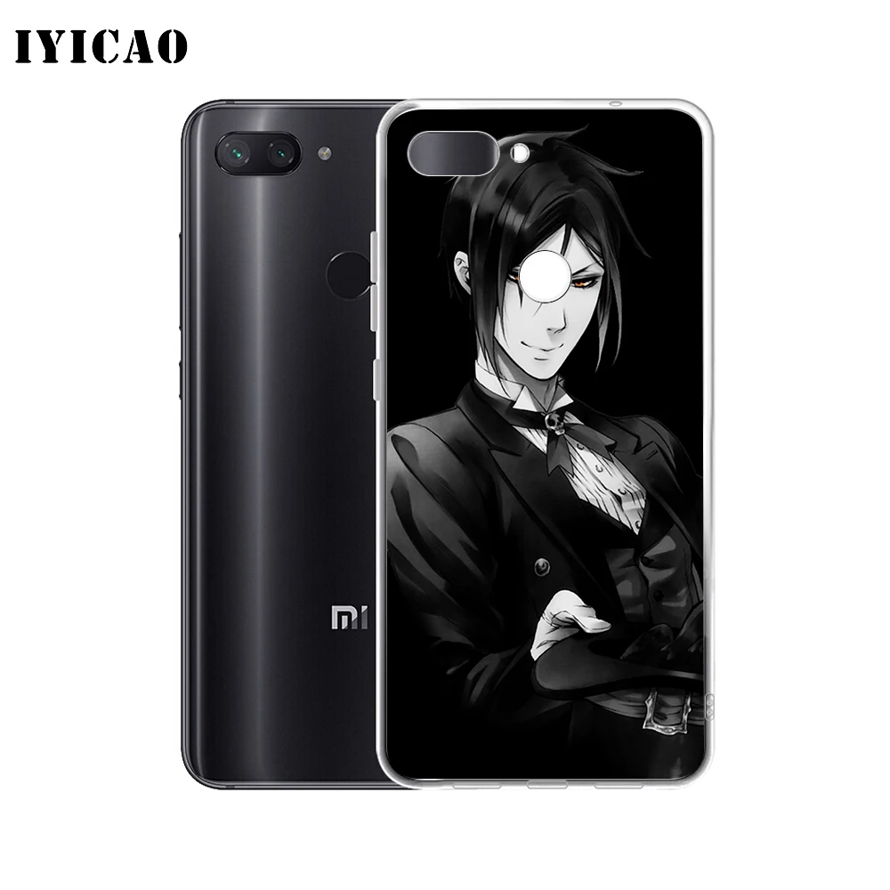IYICAO Черный Дворецкий Себастиан мягкий силиконовый чехол для телефона Xiaomi Redmi 4A 5A