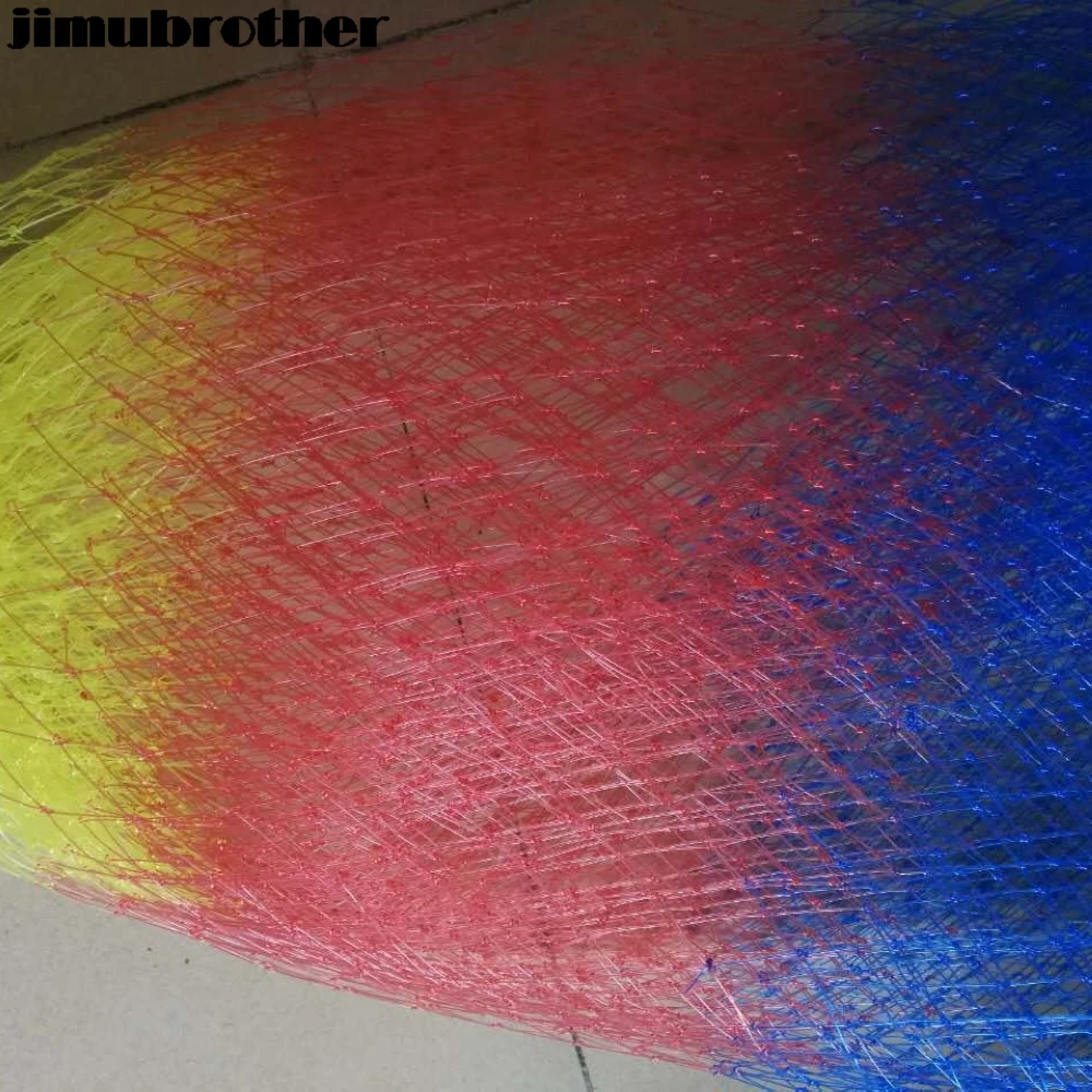 Разноцветная рыболовная сеть 3 размера складная нейлоновая снасть сачок все