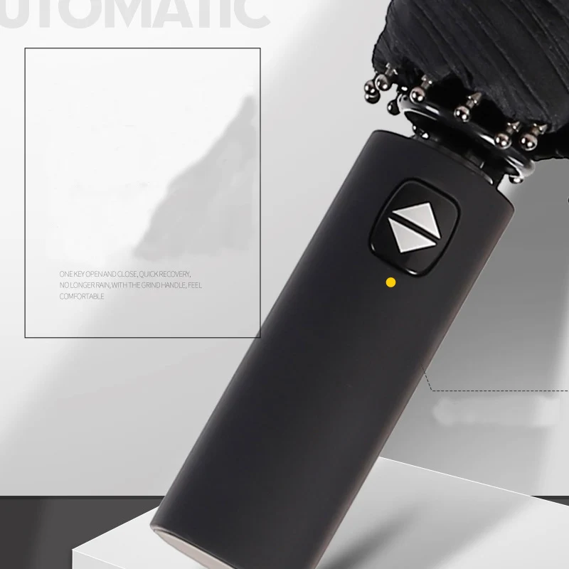 

YADA 12 Bone Large Solid Automatic Umbrella Windproof Folding Rainy Umbrellas For Women Men Anti-UV Auto Umbrella Female YD171