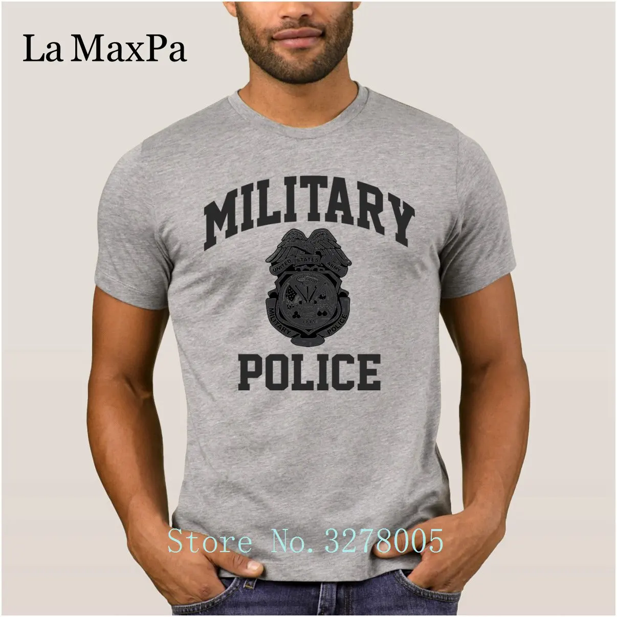 La Maxpa Custom печатная одежда известные военные полицейские футболки Funky Slim мужская