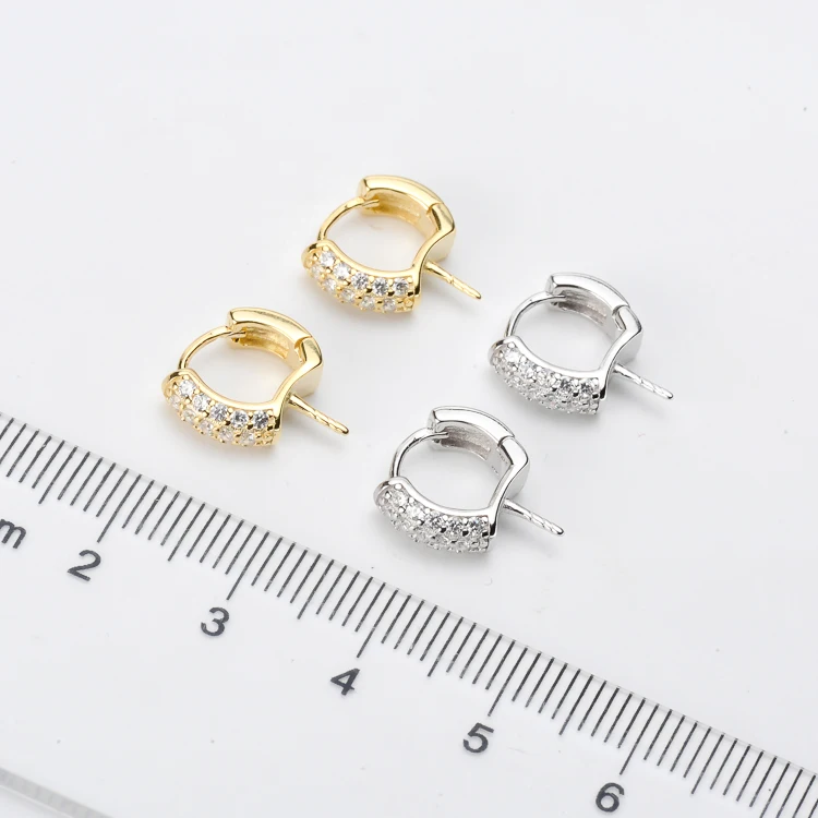 3 пар/лот DIY свадебные жемчужные серьги гвоздики с держателем S925 Стерлинговое