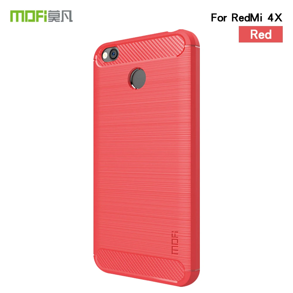 Оригинальный модный чехол для телефона MOFi XiaoMi redmi 4x мягкий силиконовый из