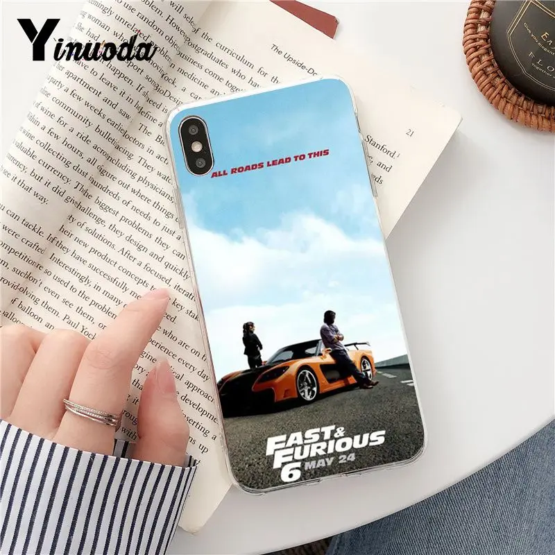Yinuoda Форсаж черный ТПУ мягкий чехол для телефона iPhone X XS MAX 6 6s 7 7plus 8 8Plus 5 5S SE XR Fundas Capa