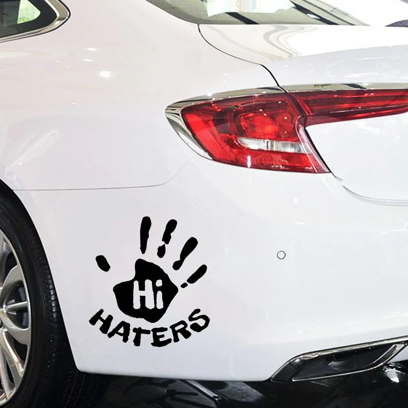 Привет Haters (хейтеры) Стикеры смешной мемы виниловое окно Jdm мотоцикл бампер