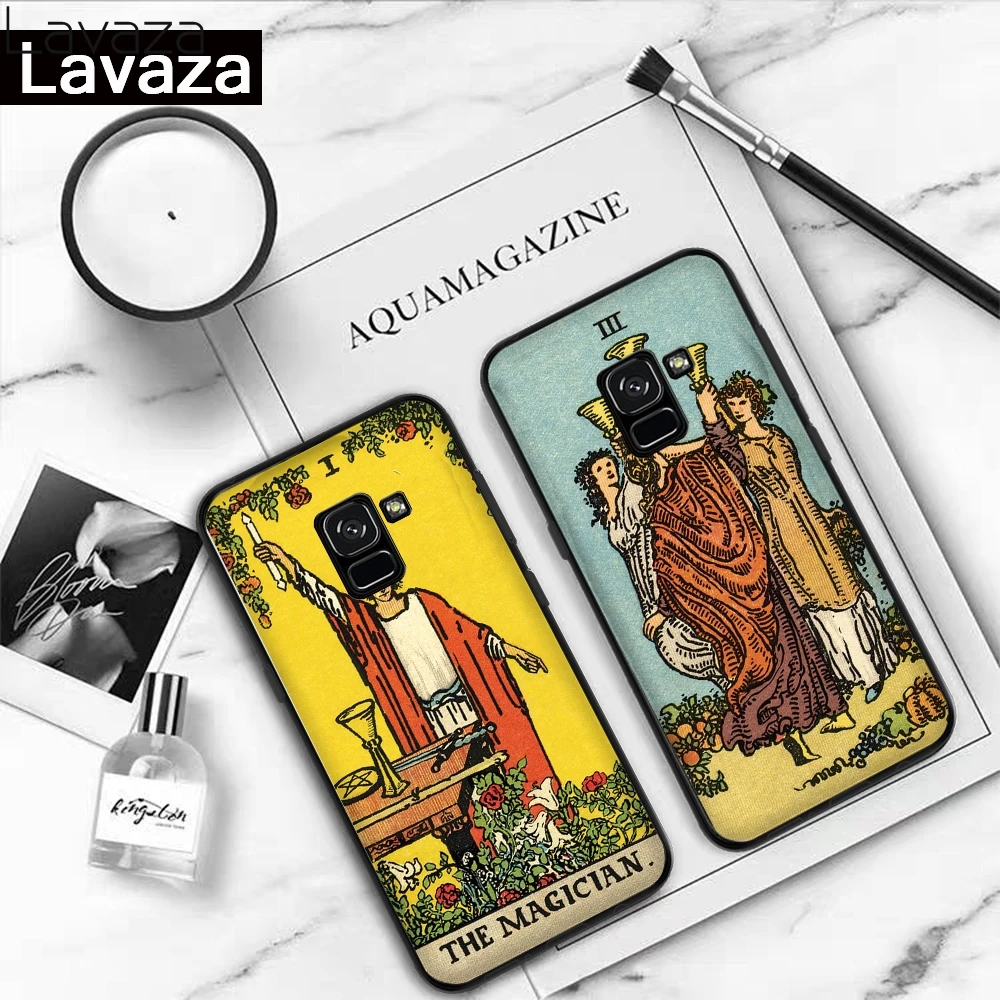 Новый силиконовый чехол Lavaza для Samsung A3 A5 2016 2017 A6 Plus A7 A8 A9 с возможностью гадания по Таро произведенный в Египте