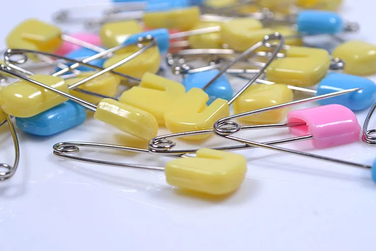 20 шт./лот DIY карамельный цвет выводы безопасности безопасные зажимы для ухода за ребенком Душ ткань пеленки булавки брошь-держатель