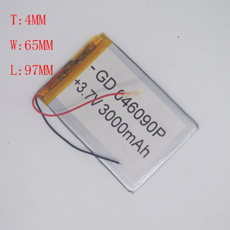 3 7 В полимерный литиевый аккумулятор 406597/4065100 GPS навигатор планшетный компьютер