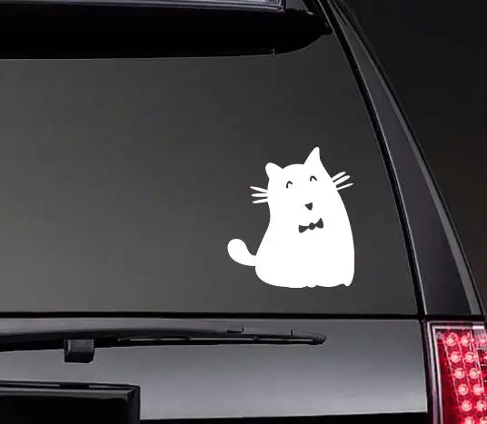 Tense Cat Stickers Decal Car Auto Bumper Bike Decor Unique Art Pattern Waterproof ZP0293 | Автомобили и мотоциклы