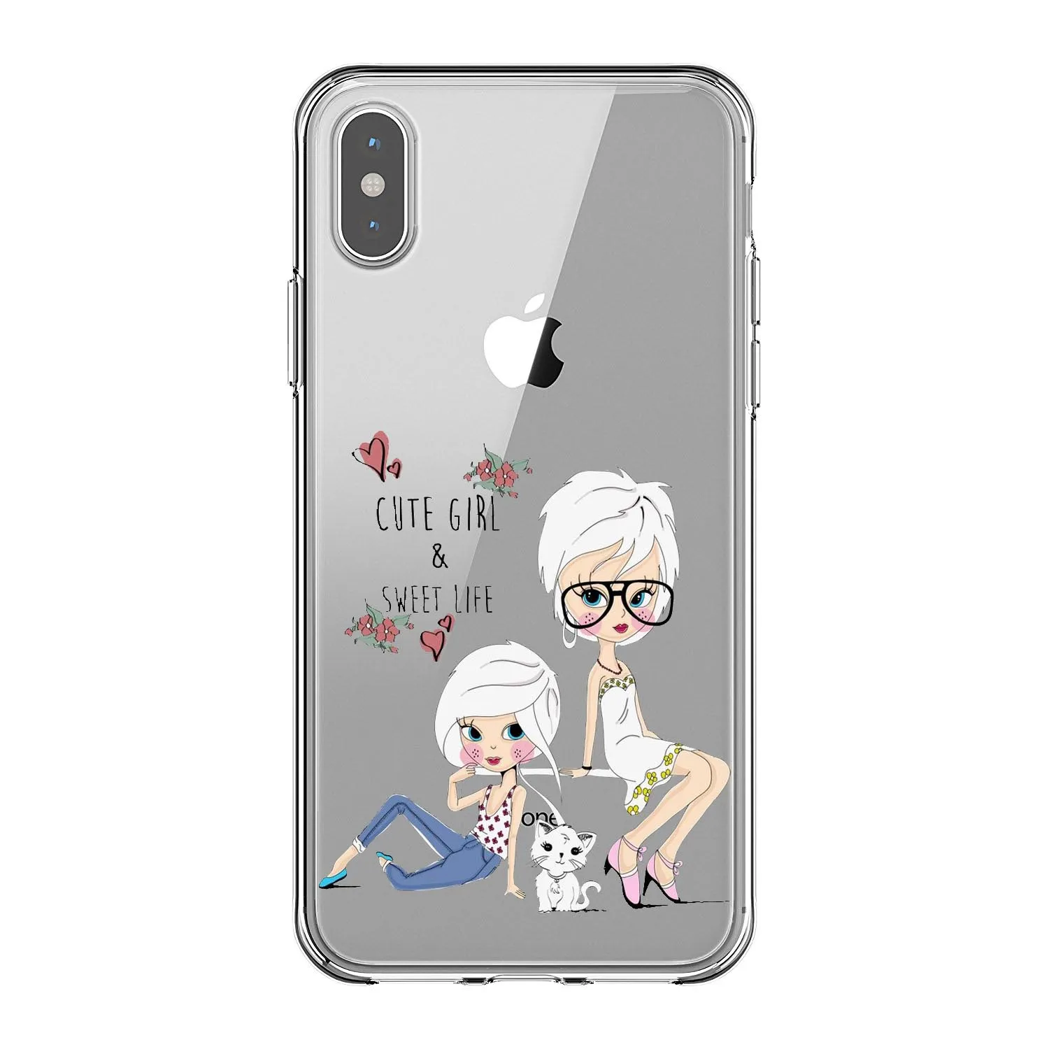 Модный милый чехол для телефона с русскими девочками iPhone X XS Max 8 7 6 6s Plus 5s SE