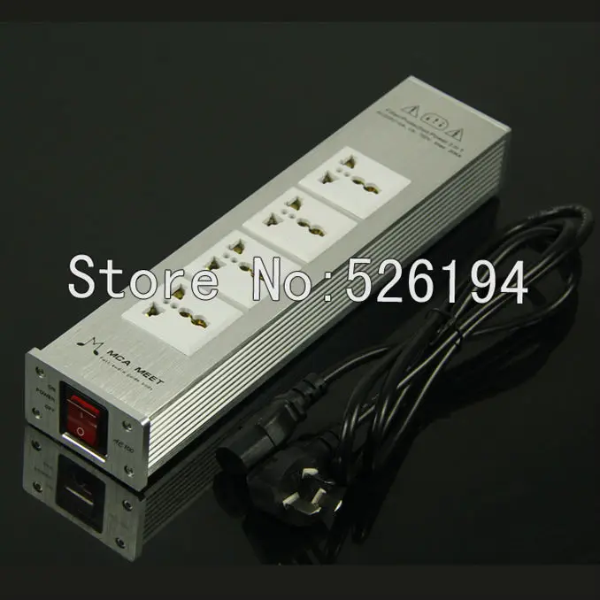 

One pcs MCA 100 Advanced Audio Power Aluminum Purifier filter Lightning protection for hifi audio amplifier