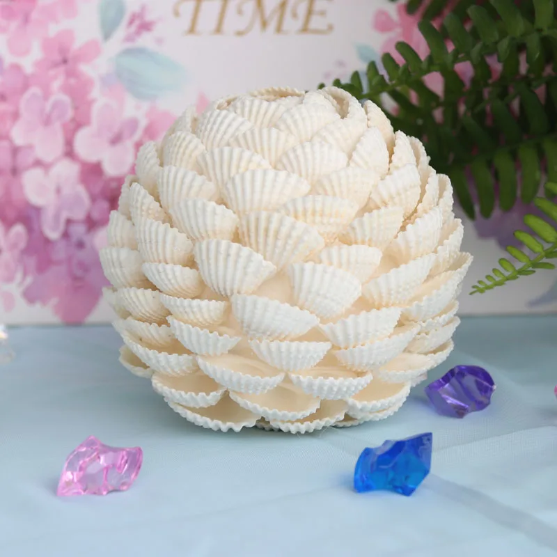 Бесплатная доставка (1 шт./лот) Свадебный букет из белой кокосовой ракушки