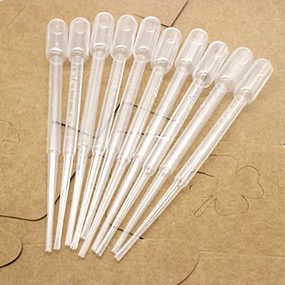 

100PC Disposable plastic straws graduated dropper kitchen tools 14.8cm