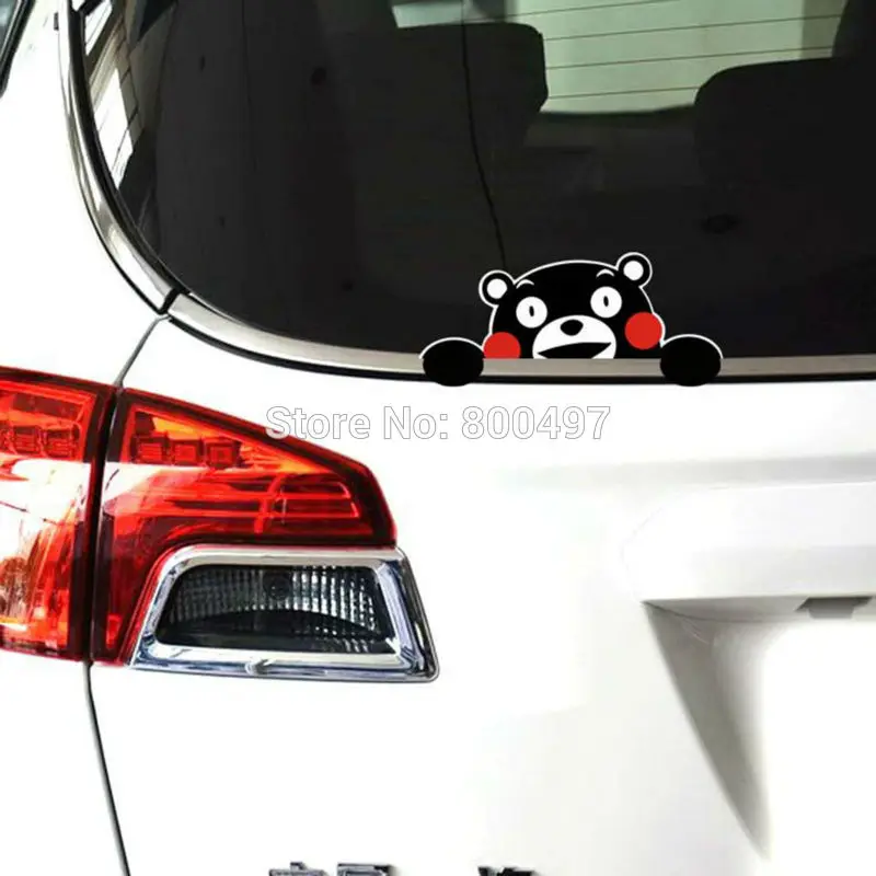 Новейший автомобильный Стайлинг милый супер талисман Kumamon наклейки для