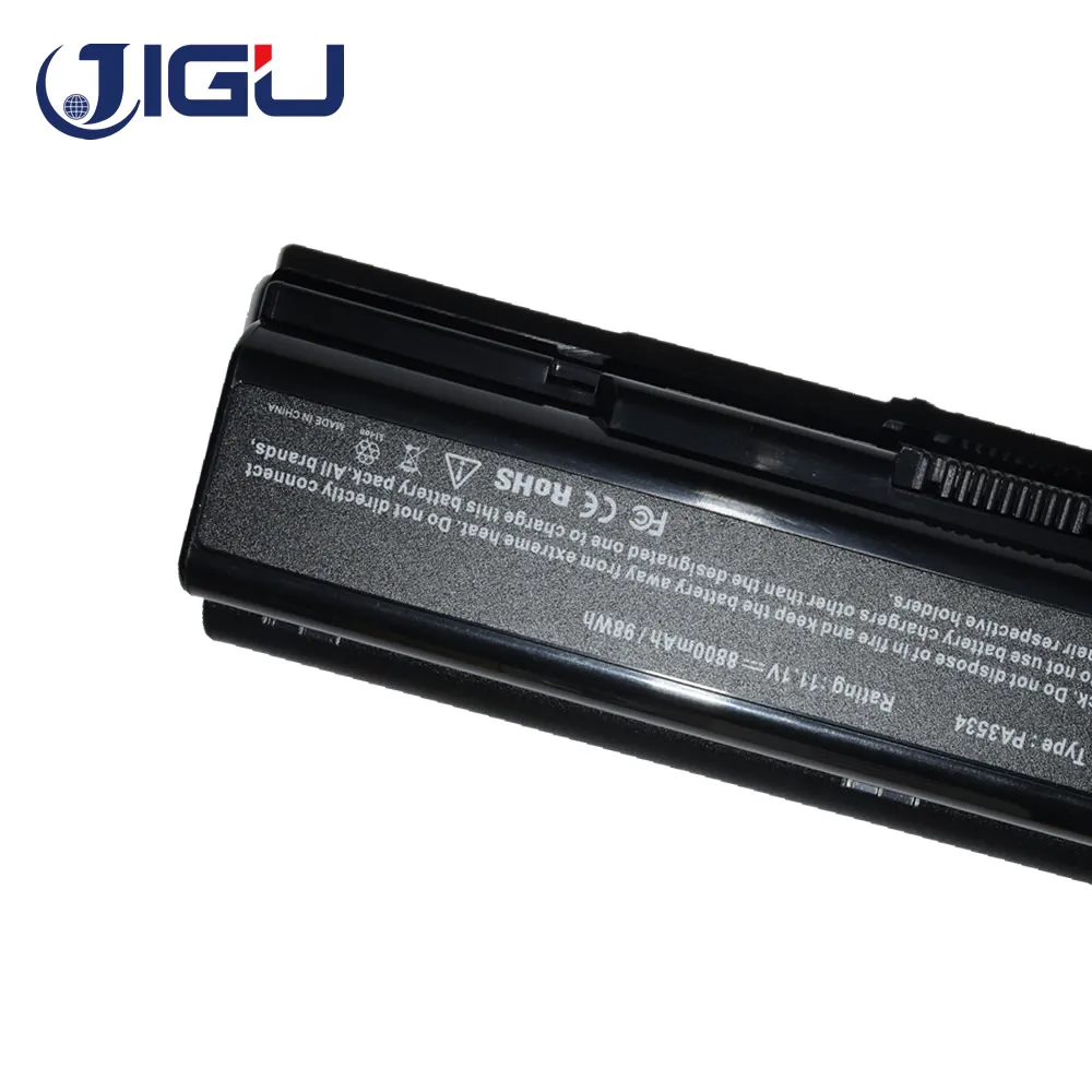JIGU 12 ячеек батареи для Toshiba Satellite L200 L203 L500 L505 L555 M205 M207 M211 M216 M212 Pro A210 L300D L450 A200 L300