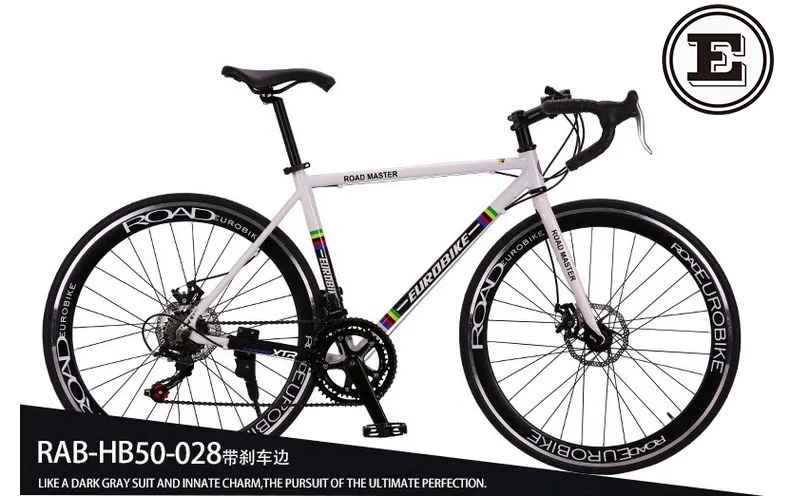 EUROBIKE 700C*49 cm bike alloy bicycle cycling disc brake road XC650 14 speed racing no folding 160-185CM | Спорт и развлечения