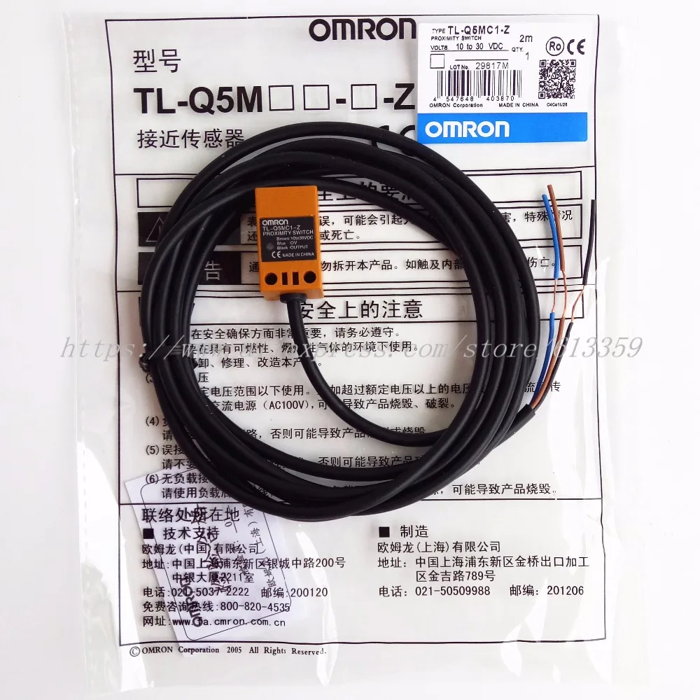 5 шт. TL-Q5MC1-Z Omron Индуктивный переключатель с датчиком приближения сенсор NPN NO DC 3 провода 10-30 в