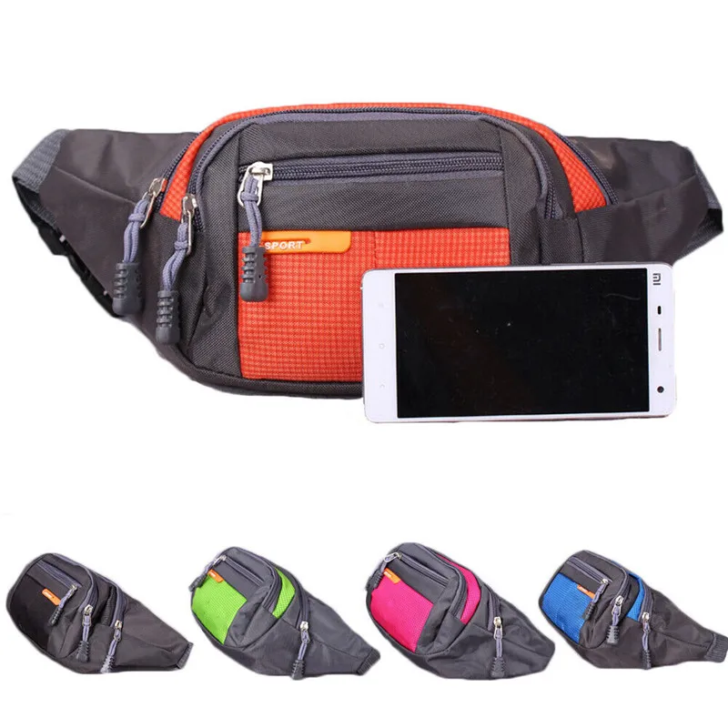 Hot Outdoor Waist Bum Bag fanny pack 4 zips Mens Ladies Unisex Sport Travel Bags | Багаж и сумки