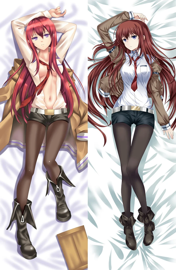 Горячая аниме Shutainzu Geto Steins ворота сексуальная девушка Makise Kurisu Otaku обнимая тело