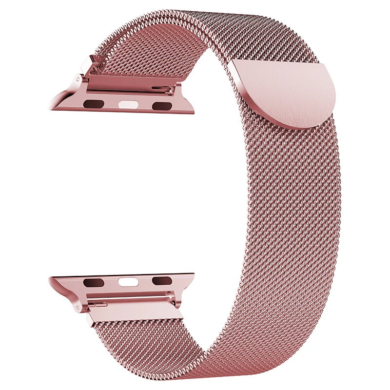 Миланская Петля из нержавеющей стали ремешок для Apple Watch Series 1 2 3 4 Магнитный регулируемый ремешок для часов Correa 38 40 42 44 мм