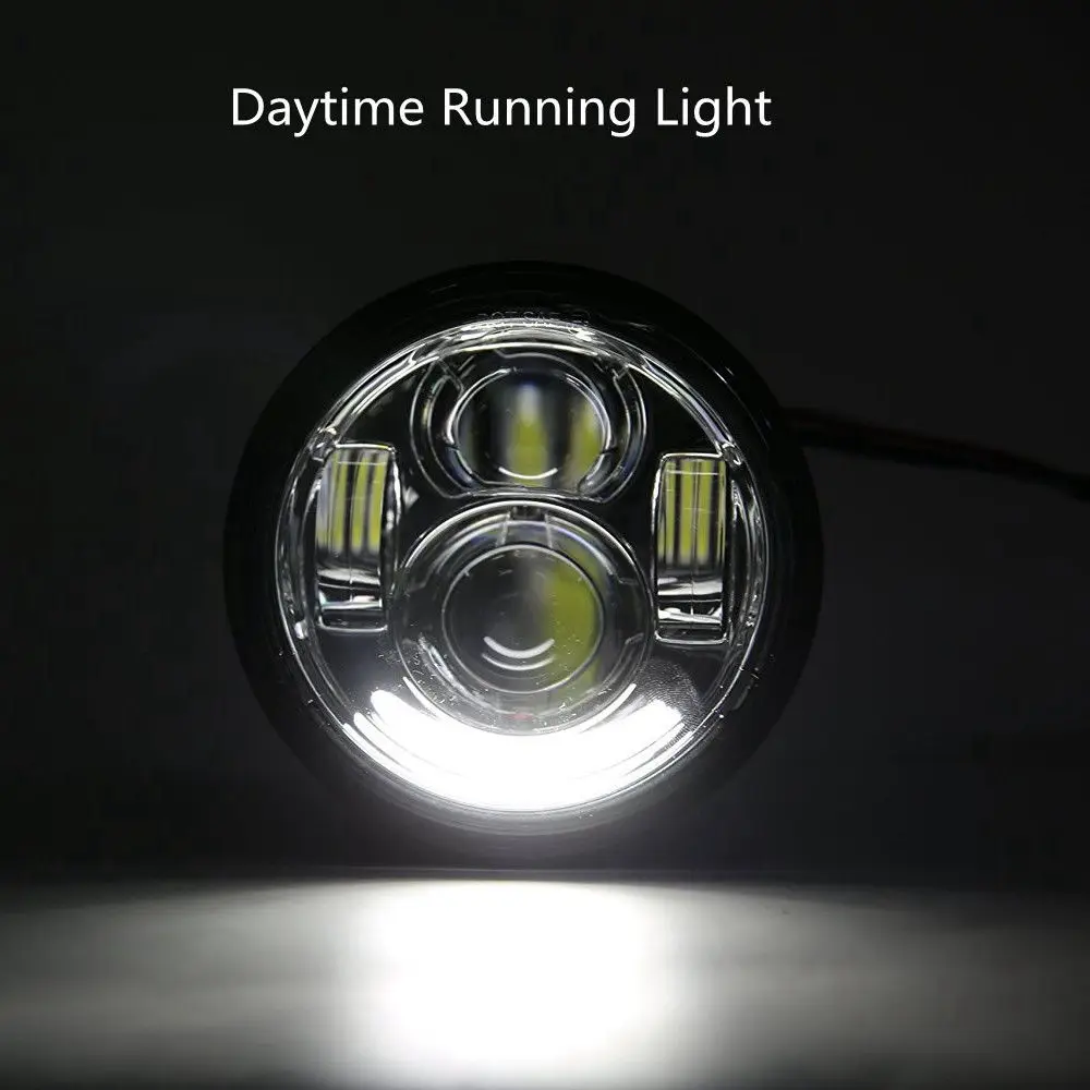 2x4 65 &quotMoto cycle светодиодный мото налобный фонарь для Harley Moto rcycle Fat Bob FXDF 08 16|led