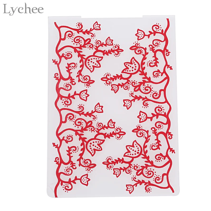 Пластиковая Цветная папка Lychee Life для тиснения скрапбукинга кленового листа