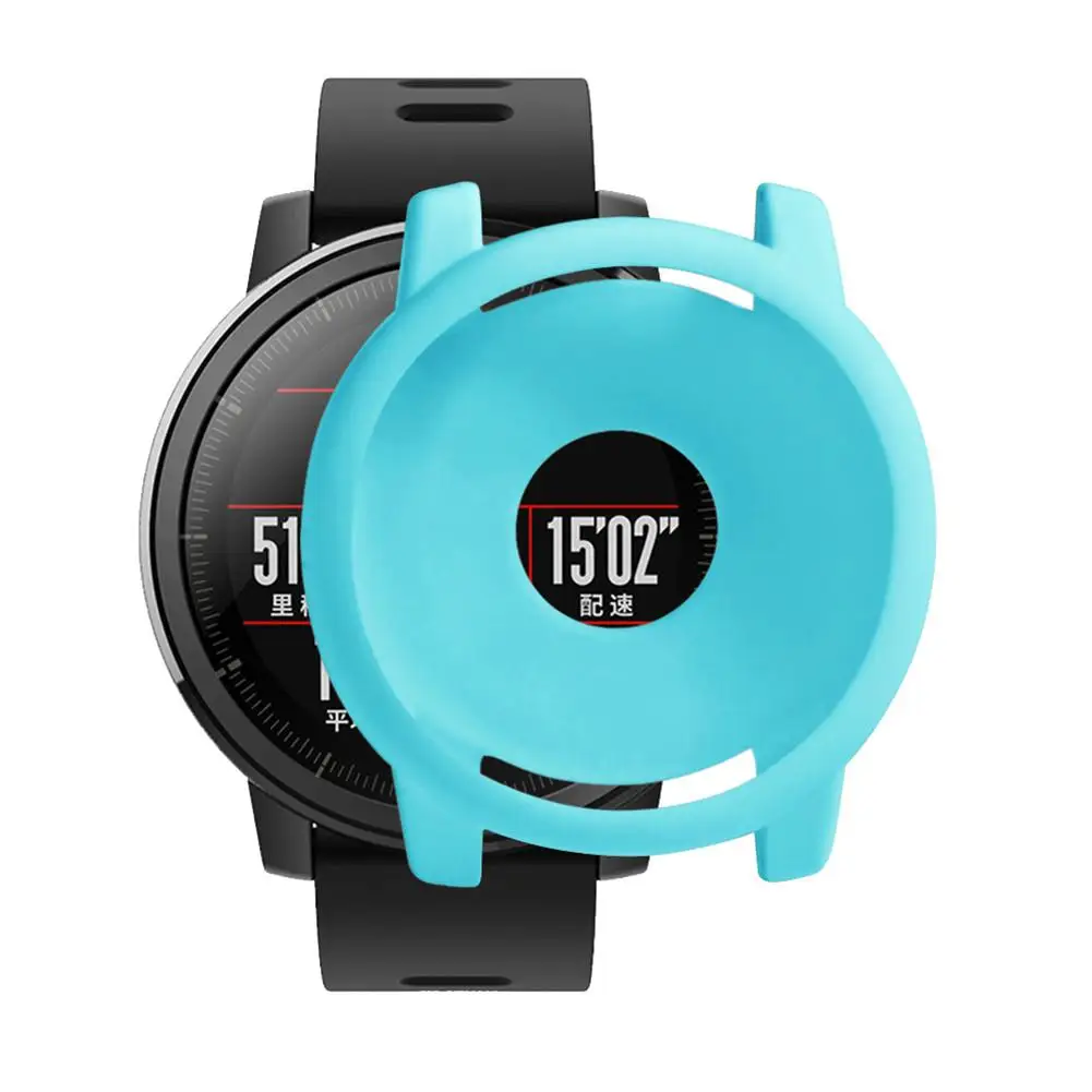 Тонкий чехол из поликарбоната защитный для смарт часов Huami Amazfit Stratos