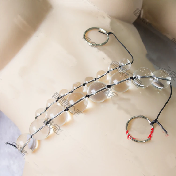 Стеклянные анальные бусины для заднего двора Анальная пробка точки g порно