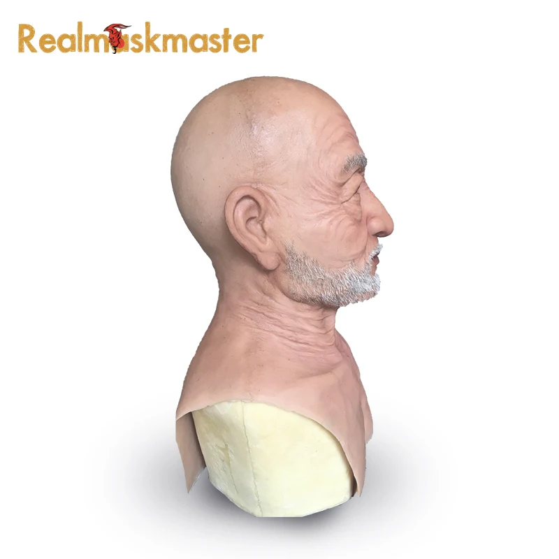 Realmaskmaster вечерние принадлежности силикон для взрослых маска лица пожилых людей