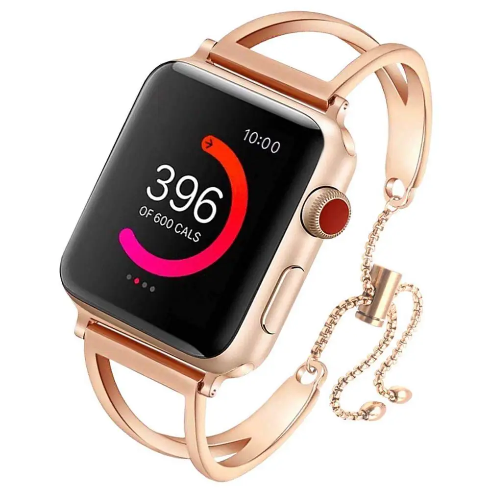Металлический ремешок с пряжкой из нержавеющей стали для Apple Watch band 38 мм 42 40 44 iwatch