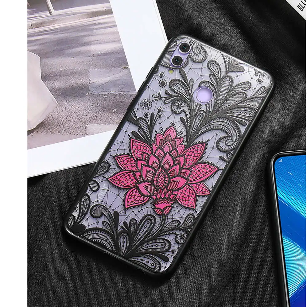 Чехол для телефона CASEIER Huawei P30 P20 Pro Lite Y9 P Smart 2019 чехол с кружевным и цветочным