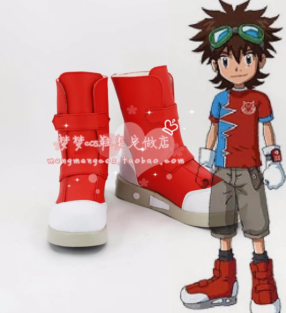 Ботинки для косплея digimons Kudou Taiki Kudo изготовленные на заказ 3285 | Тематическая