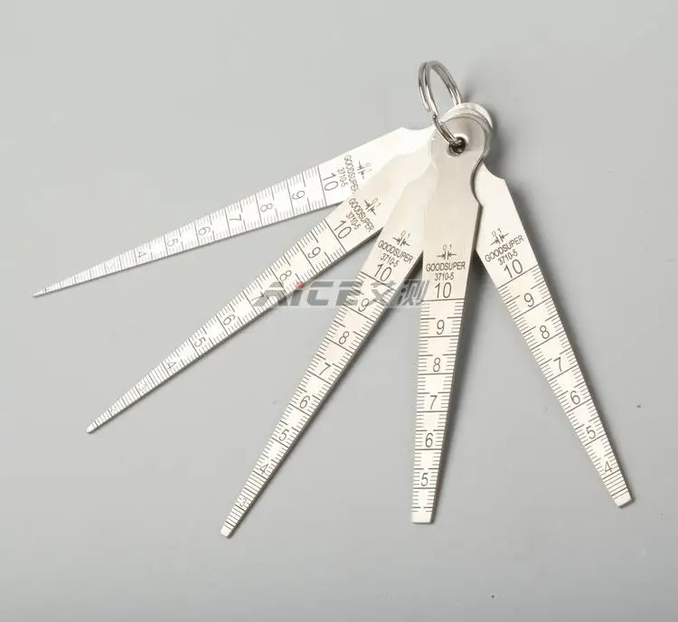 (Полный клиновидный щуп) набор конусных щелей для маленьких ног 5 линейка зазоров